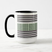 Farbenfrohe gestreifte Kaffeemaschine Tasse (Links)