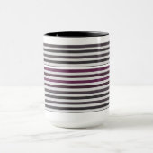 Farbenfrohe gestreifte Kaffeemaschine Tasse (Zentrum)