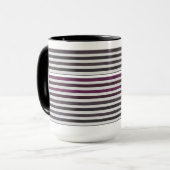 Farbenfrohe gestreifte Kaffeemaschine Tasse (Vorderseite Links)