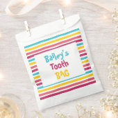 Farbenfrohe, gestreifte Kandy Tooth Bag für Kinder Geschenktütchen (Ausgeschnitten)