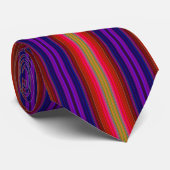 Farbenfrohe gestreifte Krawatte (Gerollt)