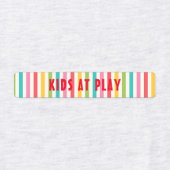 Farbenfrohe gestreifte, kundenspezifische Eisen Etiketten (Design 1)