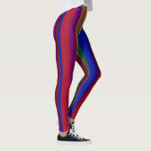 Farbenfrohe gestreifte Leggings (Rechts)