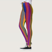 Farbenfrohe gestreifte Leggings (Links)