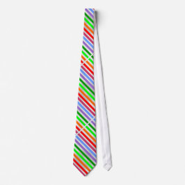 Farbenfrohe gestreifte Necktie Krawatte