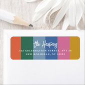 Farbenfrohe, gestreifte Pinselschrift Personalisie (Insitu)