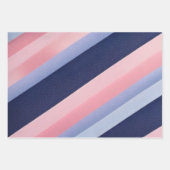 Farbenfrohe gestreifte Stoffbekleidung Papierfolie Geschenkpapier Set (Vorderseite 3)