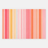 Farbenfrohe gestreifte Stoffbekleidung Papierfolie Geschenkpapier Set (Vorderseite 2)