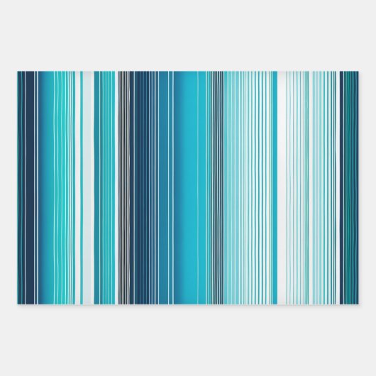 Farbenfrohe gestreifte Stoffbekleidung Papierfolie Geschenkpapier Set (Vorderseite 2)