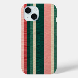 Farbenfrohe gestreifte Stoffe Art iPhone Case
