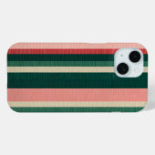 Farbenfrohe gestreifte Stoffe Art iPhone Case (Rückseite (Horizontal))