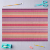 Farbenfrohe gestreifte Stoffgewebe Gewebe Seidenpapier (Basteln)