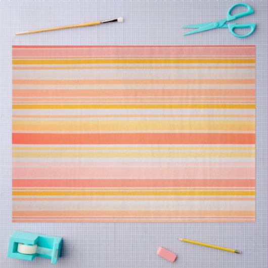 Farbenfrohe gestreifte Stoffgewebe Gewebe Seidenpapier (Basteln)