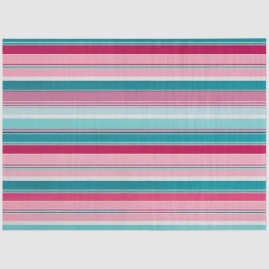 Farbenfrohe gestreifte Stoffgewebe Gewebe Seidenpapier (Vorderseite)