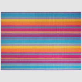 Farbenfrohe gestreifte Stoffgewebe Gewebe Seidenpapier