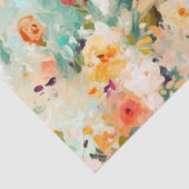 Farbenfrohe gestrichene Blume Geschenk, Handwerk u Seidenpapier (Detail)