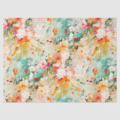 Farbenfrohe gestrichene Blume Geschenk, Handwerk u Seidenpapier (Vorderseite)