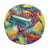 Farbenfrohe gestrichene Formen Baseball (Rückseite)