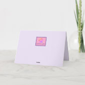 Farbenfrohe gestrichene Tabby Cat Grußkarte Karte (Rückseite)