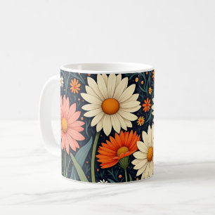 Farbenfrohe gestrichene Tage Kaffeetasse