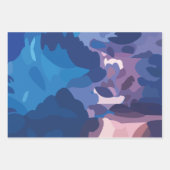 Farbenfrohe Gewitterwolken Geschenkpapier Set (Vorderseite 2)