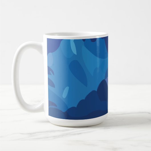 Farbenfrohe Gewitterwolken Kaffeetasse (Links)