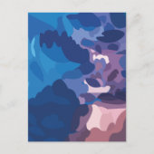 Farbenfrohe Gewitterwolken Postkarte (Vorderseite)