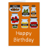 Farbenfrohe Gewürzgläser Kochkunst (Vorne)