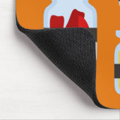 Farbenfrohe Gewürzgläser Kochkunst Mousepad (Ecke)