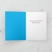 Farbenfrohe Giraffe, Kaleidoskop Dankeschön Karte (Innenseite)