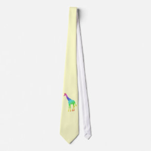 Farbenfrohe Giraffe Krawatte