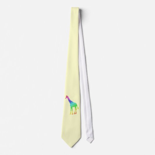 Farbenfrohe Giraffe Krawatte (Vorderseite)