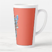 Farbenfrohe Giraffe Latte Tasse (Rechts)