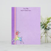 Farbenfrohe Giraffe Letterhead Briefbogen (Stehend Vorderseite)