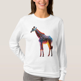 Farbenfrohe Giraffe T-Shirt