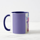 Farbenfrohe Giraffe Tierfarben Design Tasse (Links)