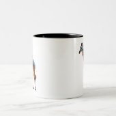 Farbenfrohe Giraffe Zweifarbige Tasse (Mittel)