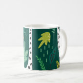 Farbenfrohe Giraffen: Dekoratives Tiermuster. Kaffeetasse (VorderseiteRechts)