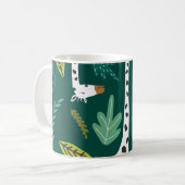 Farbenfrohe Giraffen: Dekoratives Tiermuster. Kaffeetasse (Vorderseite Links)