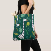 Farbenfrohe Giraffen: Dekoratives Tiermuster. Tasche (Von Nahem)