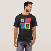 Farbenfrohe Giraffen T-Shirt (Vorne ganz)