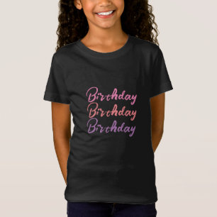 Farbenfrohe Girl Sweet Fun Geburtstag T - Shirt