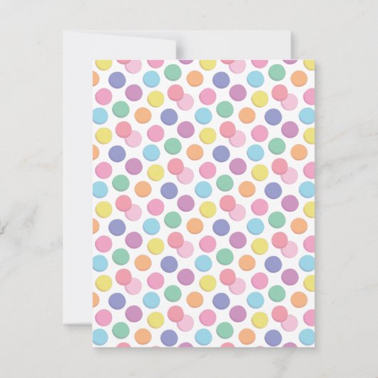 Farbenfrohe Girls Schmuck Party Einladung machen (Rückseite)