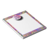 Farbenfrohe Girly Angesagt Doodles Fantasie Verges Notizblock (angewinkelt)