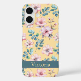 Farbenfrohe Girly Floral iPhone / iPad Fall iPhone 16 Hülle