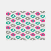 Farbenfrohe Girly Hearts Muster Fleecedecke (Vorderseite (Horizontal))