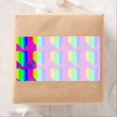 Farbenfrohe Girly Rainbow Herz Teen Muster (Insitu)