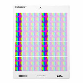 Farbenfrohe Girly Rainbow Herz Teen Muster (Vorne)