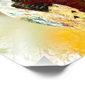 Farbenfrohe Gitarre Fotodruck (Ecke)