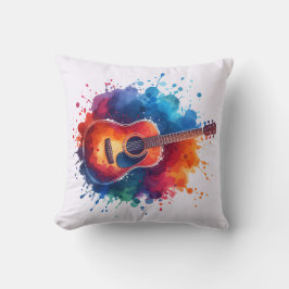 Farbenfrohe Gitarre Kissen